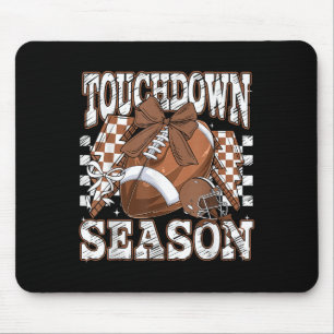 Retro Groovy Touchdown Season Football Game Day  Mouse Pad