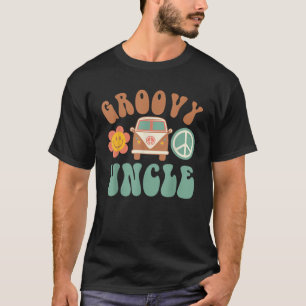 Retro Groovy Uncle Matching Family Birthday Party  T-Shirt
