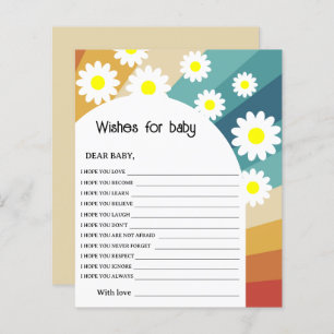 Retro Groovy - Wishes for baby