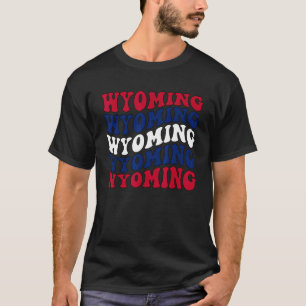 Retro Groovy Wyoming State Home Girl I Love Wyomin T-Shirt