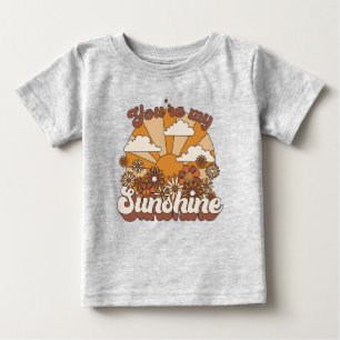 Retro Groovy   You're my Sunshine Baby T-Shirt