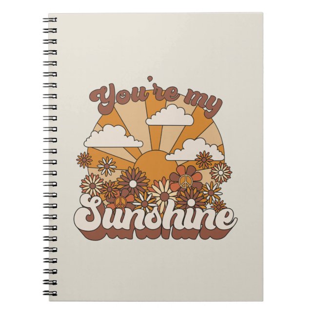 Retro Groovy | You're my Sunshine Notebook (Front)