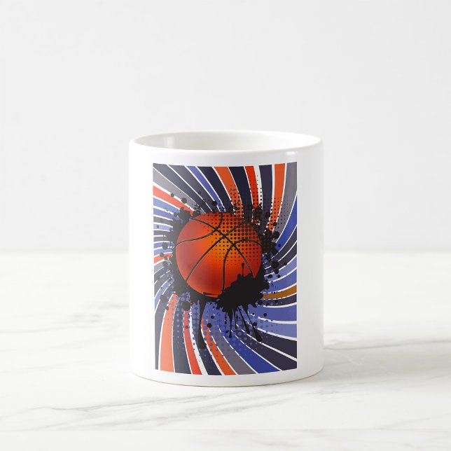 Retro Grunge Basketball Abstract Urban Sports Coffee Mug (Creator Uploaded)