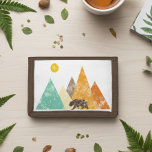 Retro Grunge Bear in mountains 70s Trifold Wallet<br><div class="desc">This design may be personalized by choosing the customize option to add text or make other changes. If this product has the option to transfer the design to another item, please make sure to adjust the design to fit if needed. Contact me at colorflowcreations@gmail.com if you wish to have this...</div>