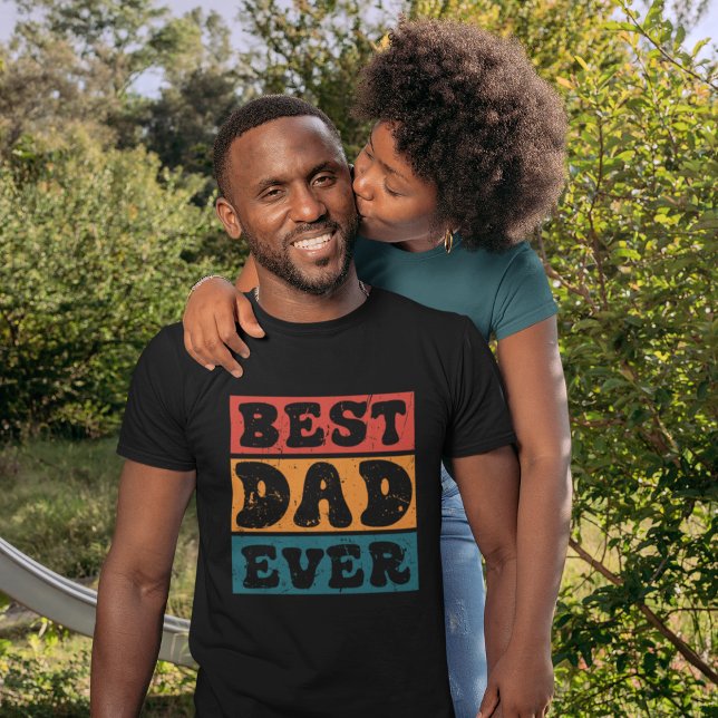 Retro Grunge Best Dad Ever  T-Shirt (Creator Uploaded)