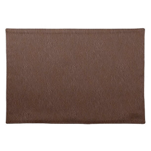Retro Grunge Brown Leather Texture Placemat
