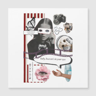 Retro Grunge Coquette Aesthetic Photo Collage