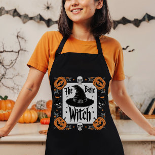 Retro Grunge Cottagecore Halloween Look Witch Apron