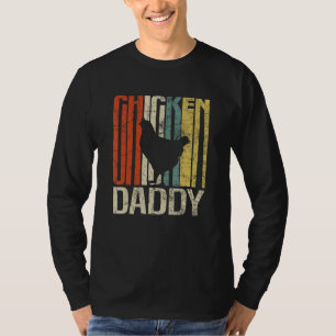 Retro grunge farmer chicken daddy chicken T-Shirt