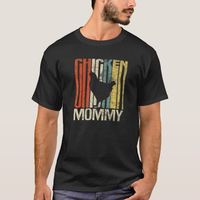 Retro grunge farmer's wife chicken  T-Shirt (Front)