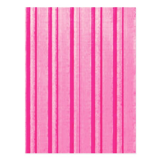 Retro Grunge Pink Stripe Postcard