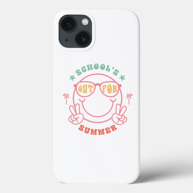 Retro Grunge "School's Out" Summer Design Case-Mate iPhone Case (Back)