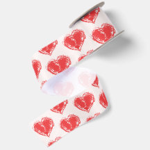 Retro Grunge Scribble Heart Vintage Aesthetic