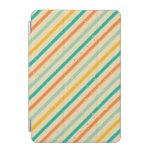 Retro grunge striped pattern iPad mini cover