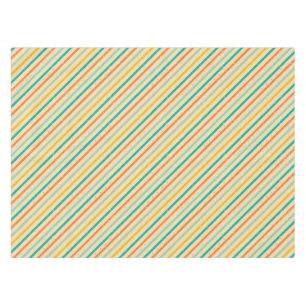 Retro grunge striped pattern tablecloth