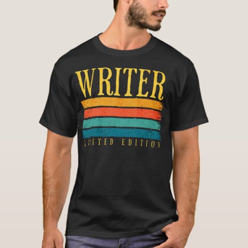 Retro Grunge Writer Limited Edition T_Shirt