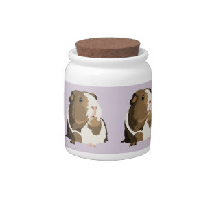 Retro Guinea Pig 'Betty' Storage Jar/Cannister Candy Jar