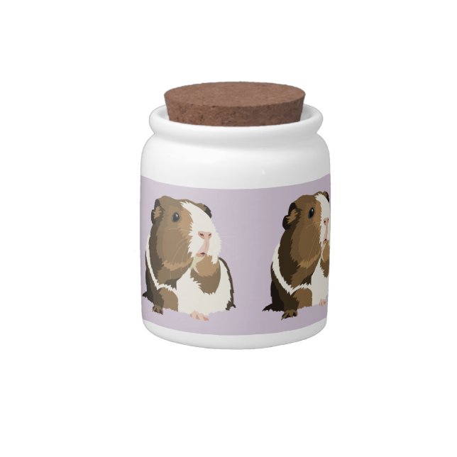 Retro Guinea Pig 'Betty' Storage Jar/Cannister Candy Jar (Right)
