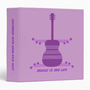 Retro Guitar Binder, Purple Binder