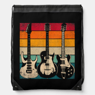 Retro Guitar  Drawstring Bag
