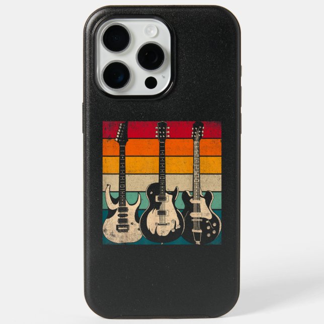 Retro Guitar  iPhone 15 Pro Max Case (Back)