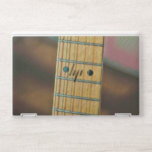 retro guitar lover gift HP laptop skin