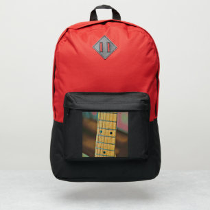 retro guitar lover gift port authority® backpack
