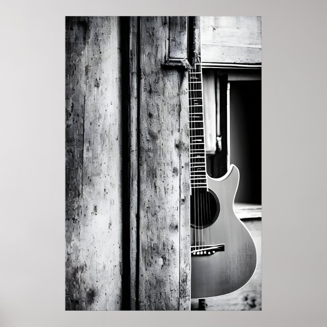 Retro guitar poster (Front)