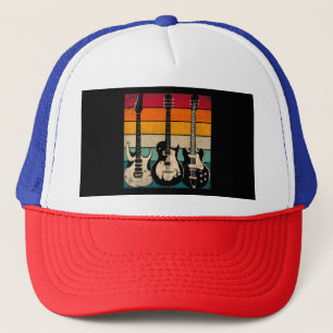 Retro Guitar  Trucker Hat