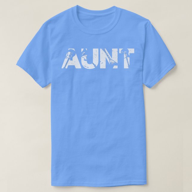 Retro Guitarist Mother Aunt Guitar Mother's Day Mu T-Shirt (Design Front)