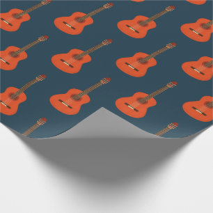 Retro Guitars pattern Wrapping Paper