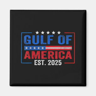 Retro Gulf Of America Est 2025 Vintage Coastal Usa Magnet
