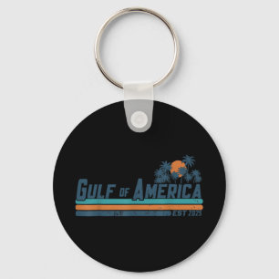 Retro Gulf Of Us America 2025 American Flag Gulf M Keychain