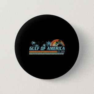 Retro Gulf Of Usa America 2025 American Flag Gulf Button