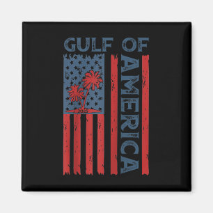 Retro Gulf Of Usa America Est 2025 American Flag G Magnet