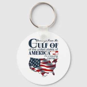 Retro Gulf Of Usa America Funny Gulf Of Mexico Jul Keychain