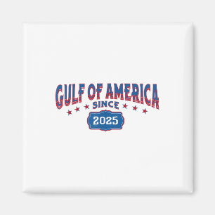 Retro Gulf Of Usa America Since 2025 Us Flag Gulf Magnet