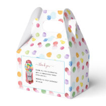 Retro Gumball Machine | Kids Birthday Party  Favor Boxes