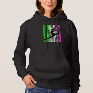 Retro Gymanastics Dancer Womens Girl Gymnast Coach Hoodie