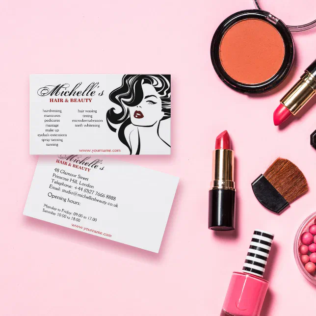 Retro Hair & Beauty salon business card design | Zazzle