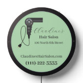 Retro Hair Salon LED Sign (Lights Off)