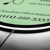 Retro Hair Salon LED Sign (Edge)