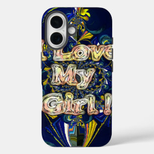 Retro Hakuna matata Infinity I Love my Girl.jpg iPhone 16 Case