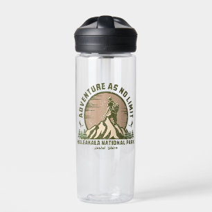 Retro Haleakala National Park Hike Sunset Water Bottle