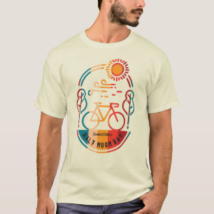 Retro Half Moon Bay Bike Trail  T-Shirt