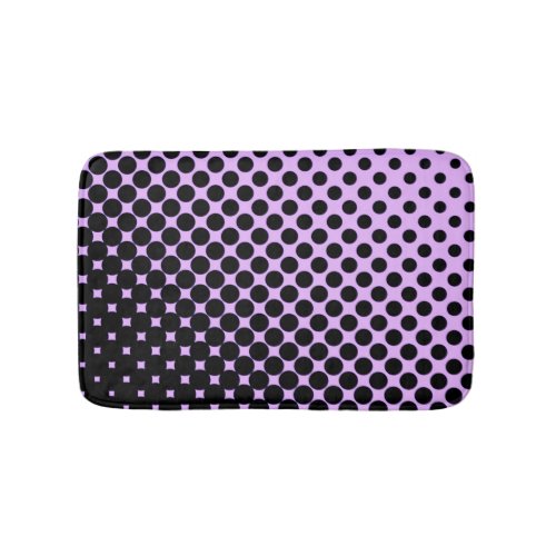 Retro Halftone Gradient _ Light Purple  Bath Mat