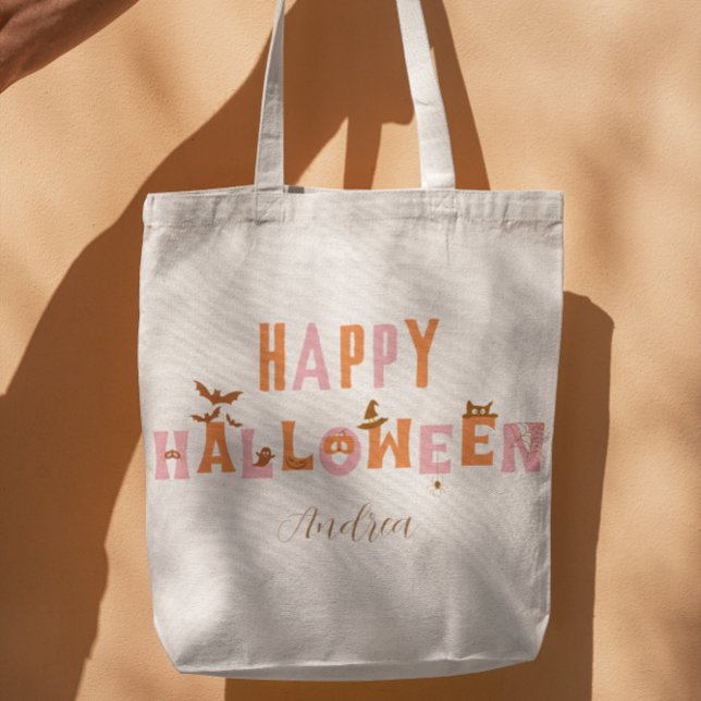 Retro Halloween Candy Tote Bag (Creator Uploaded)