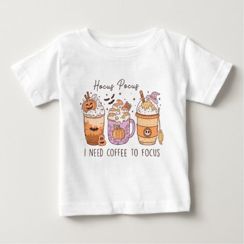 Retro_Halloween_Coffee_ Baby T_Shirt