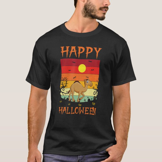 Retro Halloween Costumes Matching Camel Halloween  T-Shirt (Front)