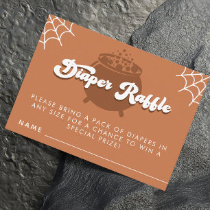 Retro Halloween Diaper Raffle Insert